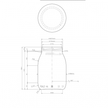 Vaso in vetro per conservazione da 1.000 cc chiusura 82 Agritech Store